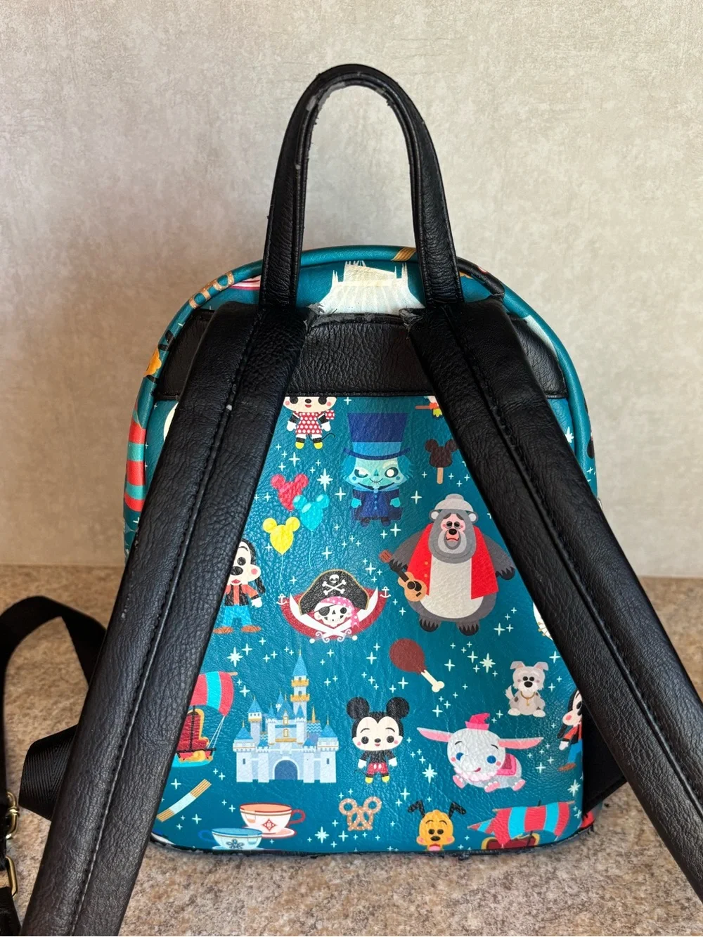 Disney Parks Loungefly Teal Mini Backpack